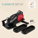 LIFEPRO FLEXSTRIDE UNDER DESK ELLIPTICAL RED LIGHT THERAPY OPTION - RED - Like New