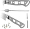 KATSURA Woodworking Project Kit Santoku Knife Blank 7" - Damascus Steel - Like New