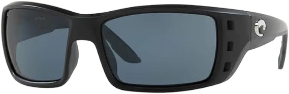 COSTA Unisex Permit Low Bridge Polarized Sunglasses - GRAY POLARIZED/MATTE BLACK Like New