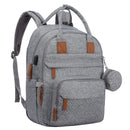 LOVEVOOK DIAPER BACKPACK MULTIFUNCTION BABY BAG WITH PORTABLE BASSINET - GRAY - Brand New