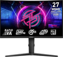 MSI MPG 27-INCH 2560 X 1440 (QHD) COMPUTER MONITOR, 275CQRXF - BLACK - Like New
