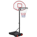 Yaheetech Portable Basketball Hoop/Youth Stand 6.4-8.2ft Height Adjustable Red - Brand New