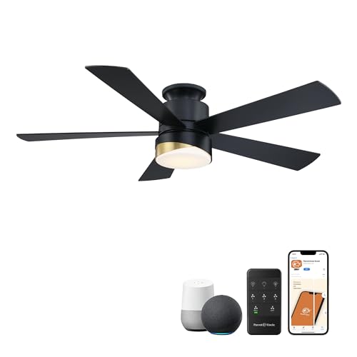 PARROT UNCLE CEILING FAN LIGHT MOUNT 52" BLACK CEILING FAN F6115 - BLACK - Like New