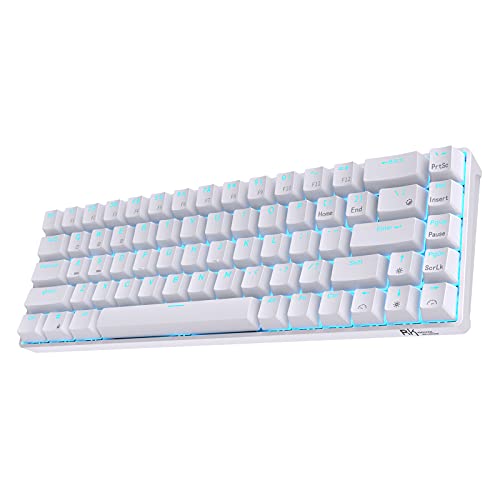 RK ROYAL KLUDGE RK68 Wireless Hot Swappable 65% Mechanical Keyboard - WHITE - Like New