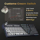 Redragon Wireless Mechanical Keyboard, 3 Mode Gasket Mounted RGB Gaming Keyboard - Like New