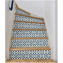 NuWallpaper NU1648 Navy Grand Trellis Peel & Stick Wallpaper, Blue - Brand New