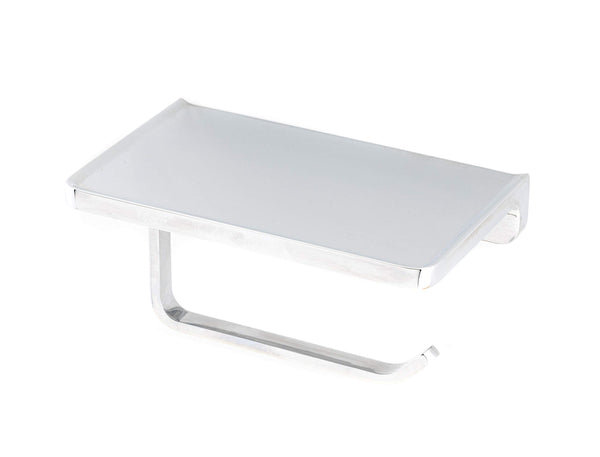 LINKAA Toilet Paper Holder with Shelf Polished Chrome Bathroom - Scratch & Dent