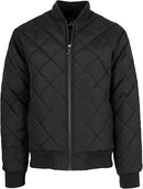 GALAXY BY HARVIC MEN'S HEAVYWEIGHT QUILTED BOMBER JACKET - MEN XL - BLACK - Brand New