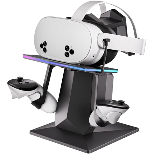 ODGG CHARGING DOCK COMPATIBLE WITH META QUEST 2, 3 OR 3S - BLACK - Like New