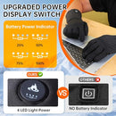 PBUKER HEATED GLOVES LINERS MEN/WOMEN-THIN ELECTRIC WARMING GLOVES,BK, 2XL - Like New