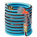 KITYS FATCH FLEXIBLE GARDEN HOSE 50FT 5/8", NEW UPGRADED LEAK-PROOF - BLUE - Brand New