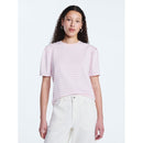FREE ASSEMBLY PLUS CREWNECK TEE PUFF SLEEVES SIZE M - ELOUISE STRIPE ROSE BLUSH - Brand New