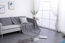 Sofier Couch Covers 3 Cushion Couch Geometrical Premium (Grey Grid, 90"x133") - Brand New