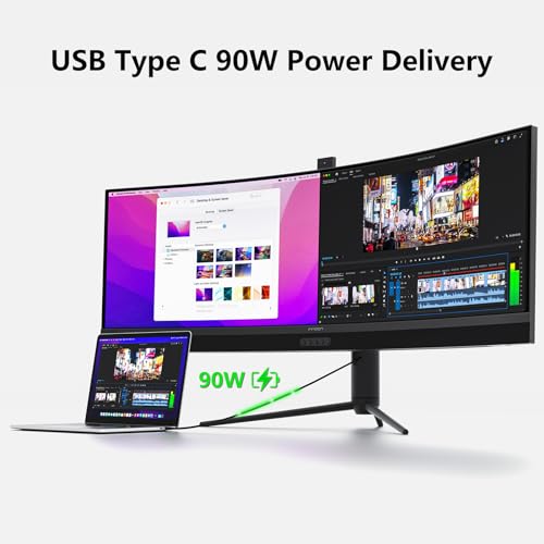 INNOCN 45C1R 45" 5120 x 1440p Ultrawide Curved Gaming Monitor - Black - Like New