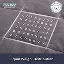 Hug Bud Weighted Blanket Comforter - 36" X 48" - 5-lbs - No Cover Gray - Like New