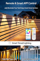 CUJEMY OUTDOOR DECK LIGHTS 16 PACK - 100FT - SMART RGB - HCP215 - Like New