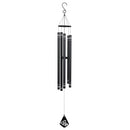 Alpine Corporation KAW196HH-BK Metal WindwChime w/Butterfly Windcatcher, Black - Brand New