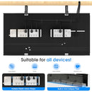 KIGJU UNDER DESK CABLE MANAGEMENT TRAY OFFICE GAMING ACCESSORIES BLACK - Like New