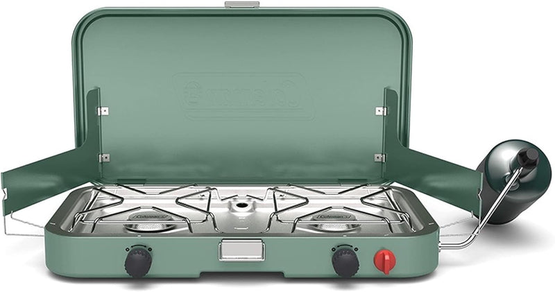 Coleman Cascade 222 Camping Stove 2 Burner Camping Stove CM5483 - LIGHT GREEN Like New