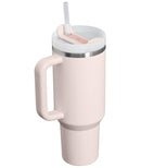 STANLEY H2.0 TUMBLER HANDLE STRAW 40 OZ FLOWSTATE 3-Position - ROSE QUARTZ 2.0 - Like New