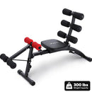 MERACH AB TRAINER ABDOMINAL WORKOUT BENCH EXERCISER HOME FITNESS MACHINE - BLACK - Like New