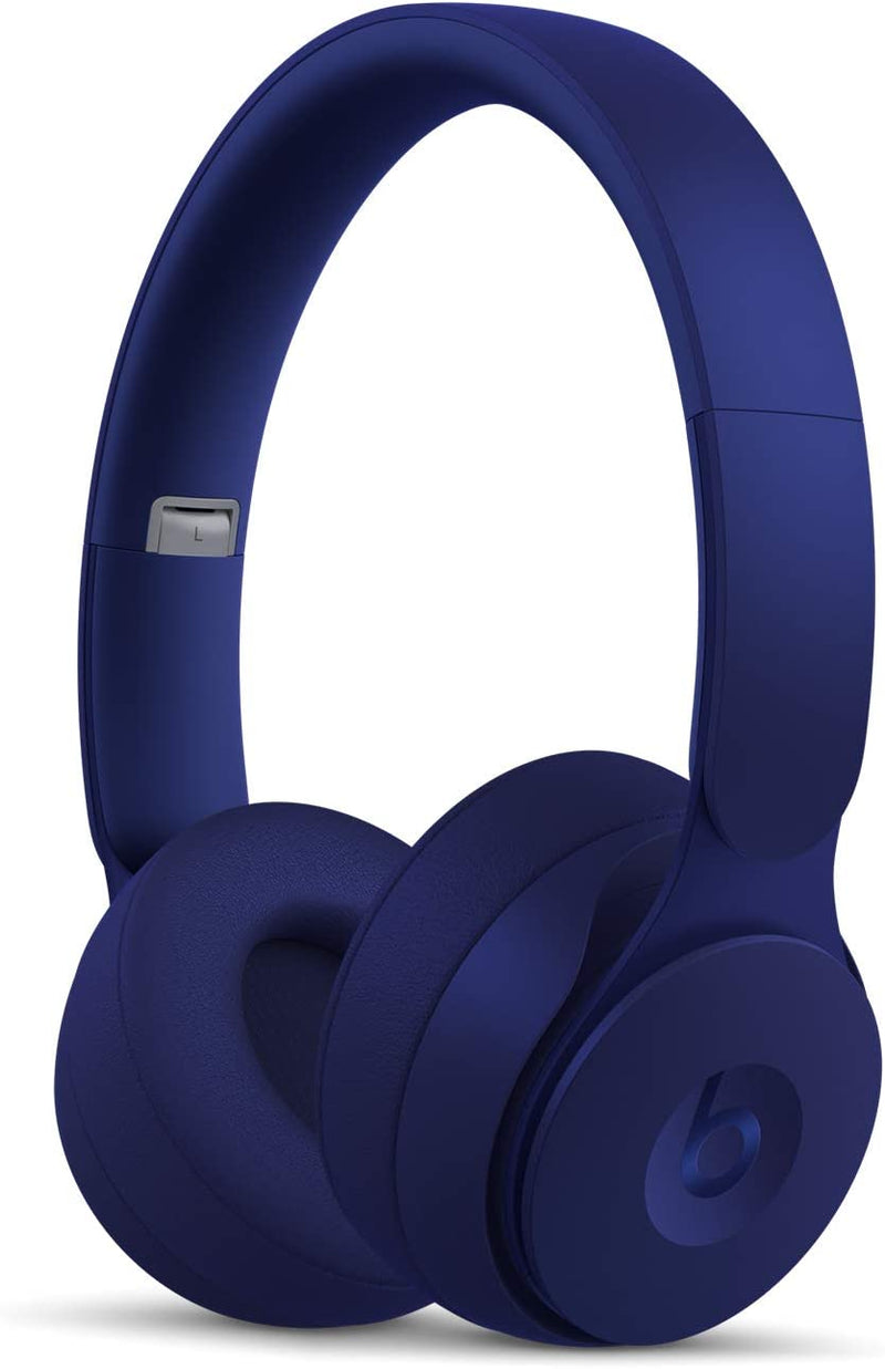 For Parts: Beats by Dr. Dre Solo Pro Headphones MRJA2LL/A Dark Blue -PHYSICAL DAMAGED