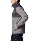 WM6044-024 COLUMBIA MEN'S ASCENDER SOFTSHELL JACKET CITY-GRAY SHARK SIZE S - Like New