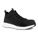 RB4316 REEBOK WORK MEN'S FUSION FLEXWEAVE EH COMP TOE MID - SIZE 8 - BLACK/WHITE - Like New