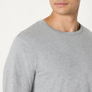 AMAZON ESSENTIALS MEN M PACK 6 SLIM FIT CREW NECK LONG SLEEVE BLACK/GRAY - Brand New