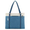 WXNOW WOMEN LAPTOP TOTE BAG CANVAS HANDBAG PURSE SHOULDER BAG - BLUE - Like New