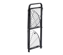 EAST BANK DESIGNS ASSEMBLED BLACK - 3-TIER FOLDABLE CORNER SHELF UNIT - BLACK - Like New