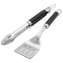 Weber Precision Tongs & Spatula Grilling Tool Set, Stainless Steel - B091HFHBJK - Brand New