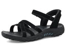 163620 SKECHERS WOMEN'S REGGAE NATURAL POISE HANDS FREE SLIP-INS 5.5 Black/Black - Brand New