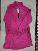WILLIT FLEECE DRESS SWEATSHIRT THERMAL LONG PULLOVER SIZE: WOMEN XL - ROSE PINK - Like New