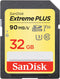 SanDisk 32GB EXTREME PLUS SDHC UHS-I CARD - BLACK SDSDXSF-032G-AC1IN New