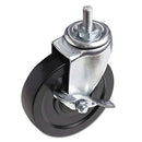 Alera ALE Optional Casters For Wire Shelving, 125 lbs./Caster, Black (Set of 4) - Brand New