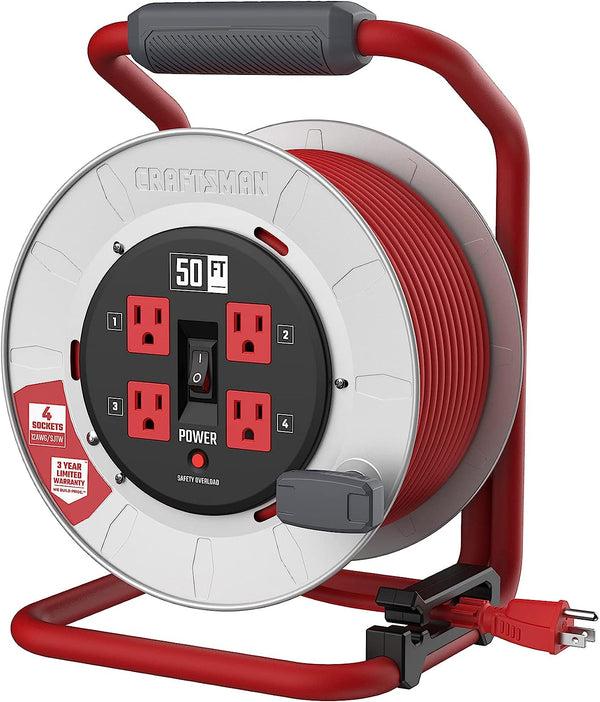 CRAFTSMAN Contractor Grade Retractable Extension Cord 100 Ft - - Scratch & Dent