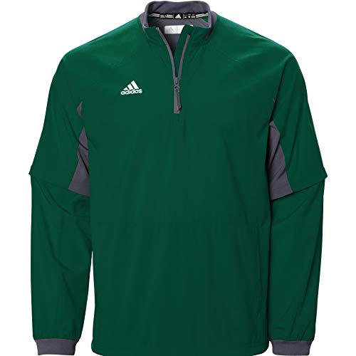 6784 ADIDAS MENS FIELDER S CONVERTIBLE JACKET GREEN ONYX GREY M - Like New