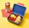 CAT & JACK DELUXE BENTO BOX 4PC - BLUE CHERRIES CAT & JACK - Like New
