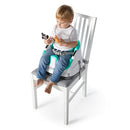 Baby Einstein DINE & DISCOVER MULTI-USE BOOSTER SEAT - White/Turquoise - Like New