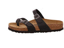 0071791 BIRKENSTOCK MAYARI OILY LEATHER WOMEN'S FLIP FLOPS SIZE 6-6.5 BLACK - Brand New