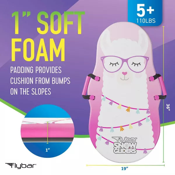 FLYBAR 36" FOAM SLED LLAMA - PINK - LLAMA PINK - Brand New