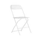 FLASH FURNITURE HERCULES SERIES PLASTIC FOLDING CHAIR WEIGHT CAPACITY - WHITE - Like New