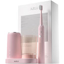 JELU Electric Toothbrush Set with UV Light, 8 Replacement Heads, Timer- Pink - Like New