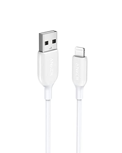 ANKER POWERLINE III LIGHTNING CABLE USB A (6FT,WHITE) A8813 - WHITE - Like New
