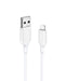 ANKER POWERLINE III LIGHTNING CABLE USB A (6FT,WHITE) A8813 - WHITE - Like New