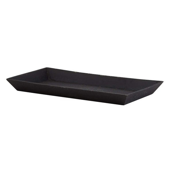 47TH & MAIN DURABLE CAST IRON SERVING TRAY, 10.2 X 5.80-INCHES, MR613 - BLACK - Like New