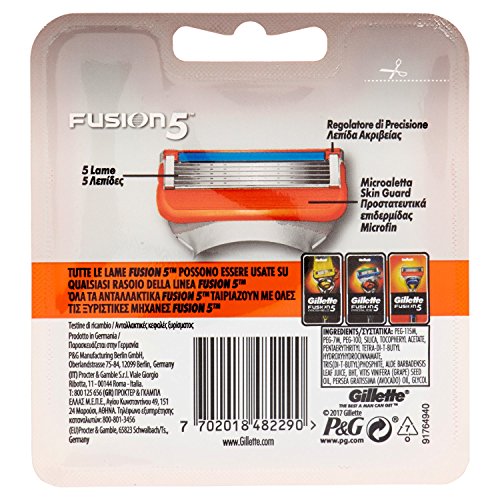 GILLETTE FUSION 5 BLADES FOR MEN REPLACEMENT - Brand New