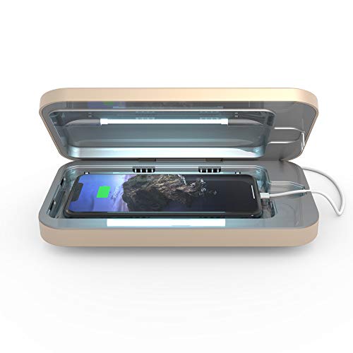 PHONESOAP STORE PHONESOAP 3 UV SANITIZER DUAL UNIVERSAL CHARGER LIGHT GOLD - Like New