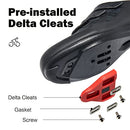 Men's Women's Riding Cycling Shoes Delta Cleat Set Compatible Peloton SPD Black - Brand New